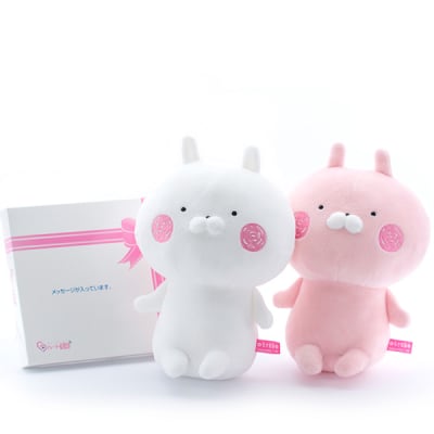 うさまる&うさこ おすわりぬいぐるみ+ドキドキHAPPYBOX電報 うさまる&うさこ おすわりぬいぐるみ+ドキドキHAPPYBOX電報