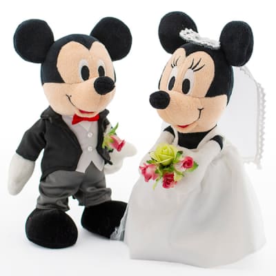 ディズニー】ミッキーマウス＆ミニーマウス ウェディングドール