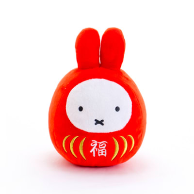 ミッフィー 福だるまぬいぐるみ＋和風HAPPYBOX電報 花手鞠 茜