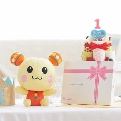 うーたん だっこサイズぬいぐるみS＋ドキドキHAPPYBOX電報