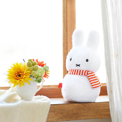 ミッフィー ゆきだるま ぬいぐるみ＋ミッフィーHAPPYBOX電報