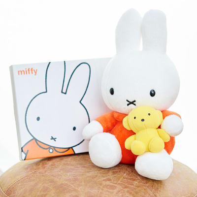 くまちゃん抱きミッフィー ぬいぐるみ＋ミッフィー HAPPYBOX電報