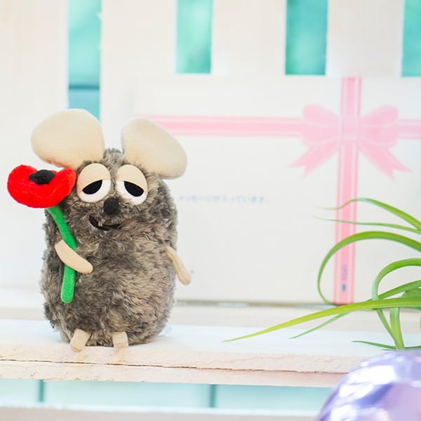 フレデリックぬいぐるみ ドキドキhappybox電報 電報なら ハート電報