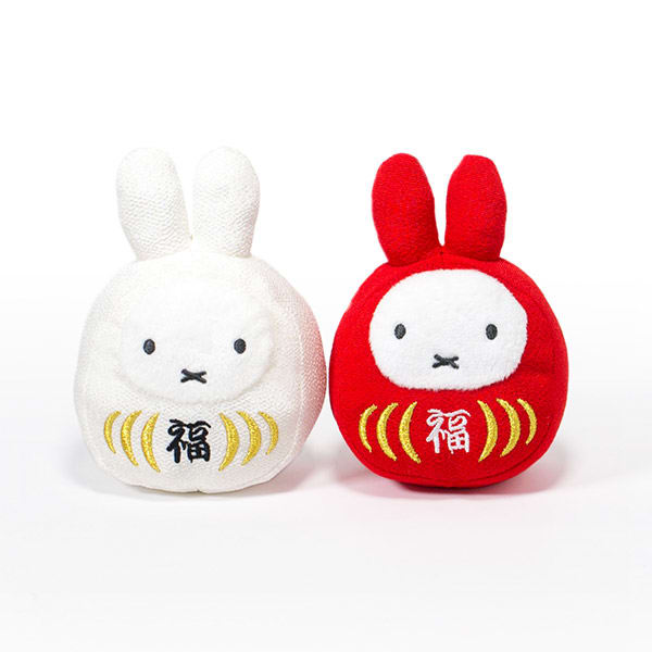ミッフィー 福だるま紅白セット 和風happybox電報 花手鞠 茜 電報なら ハート電報