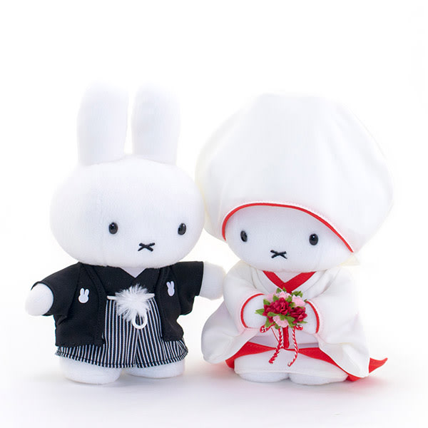 ミッフィー 和装ウェディングぬいぐるみ ミッフィー電報 梅むすび 電報なら ハート電報