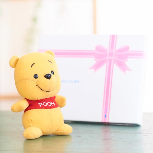 ディズニー レトロンズ プー ぬいぐるみ ドキドキhappybox電報 電報なら ハート電報