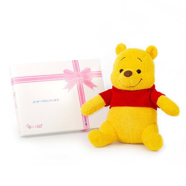 ディズニー Winnie The Poohプーさんぬいぐるみ ドキドキhappybox電報 電報なら ハート電報